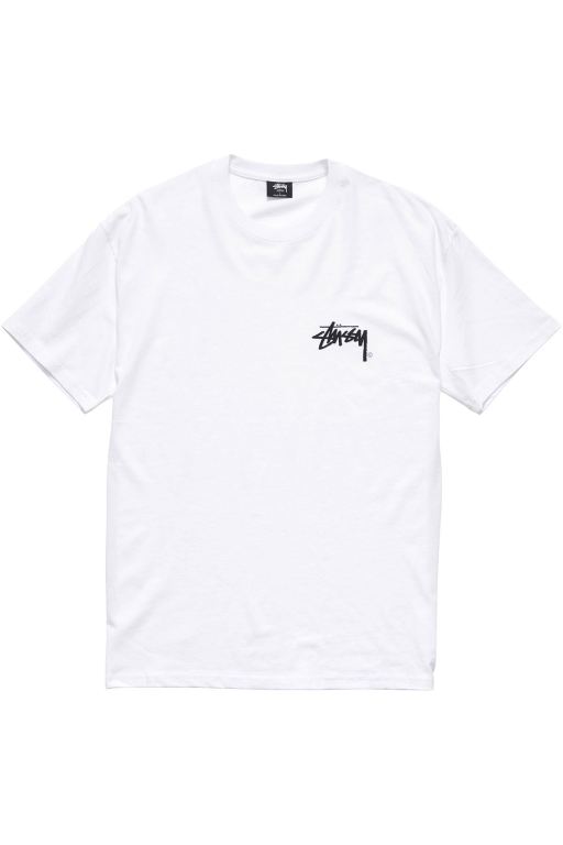 Stussy Mens Shadow Stock T Shirt White - MJARG7803